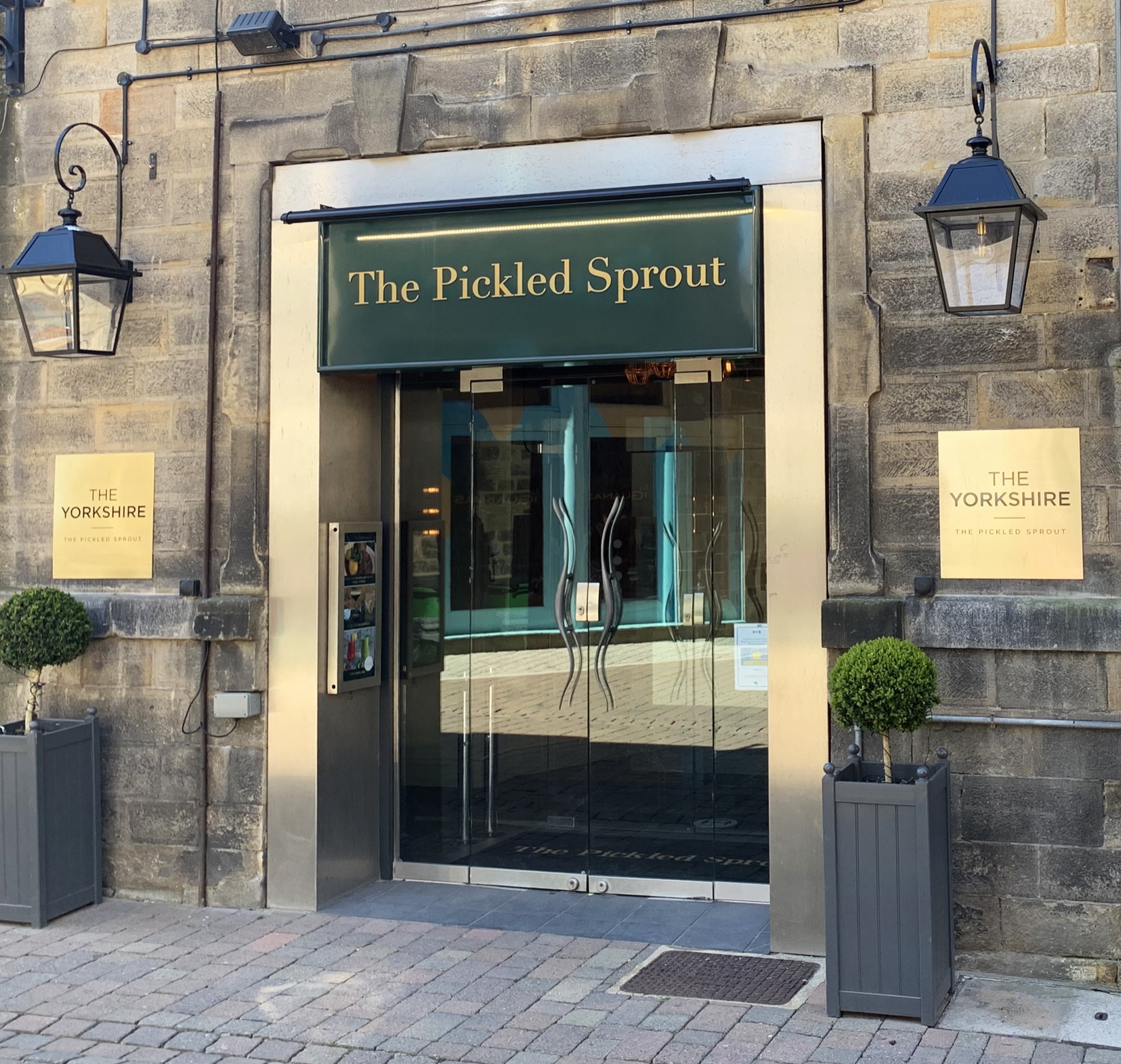 The Yorkshire's Pickled Sprout entrance signage
