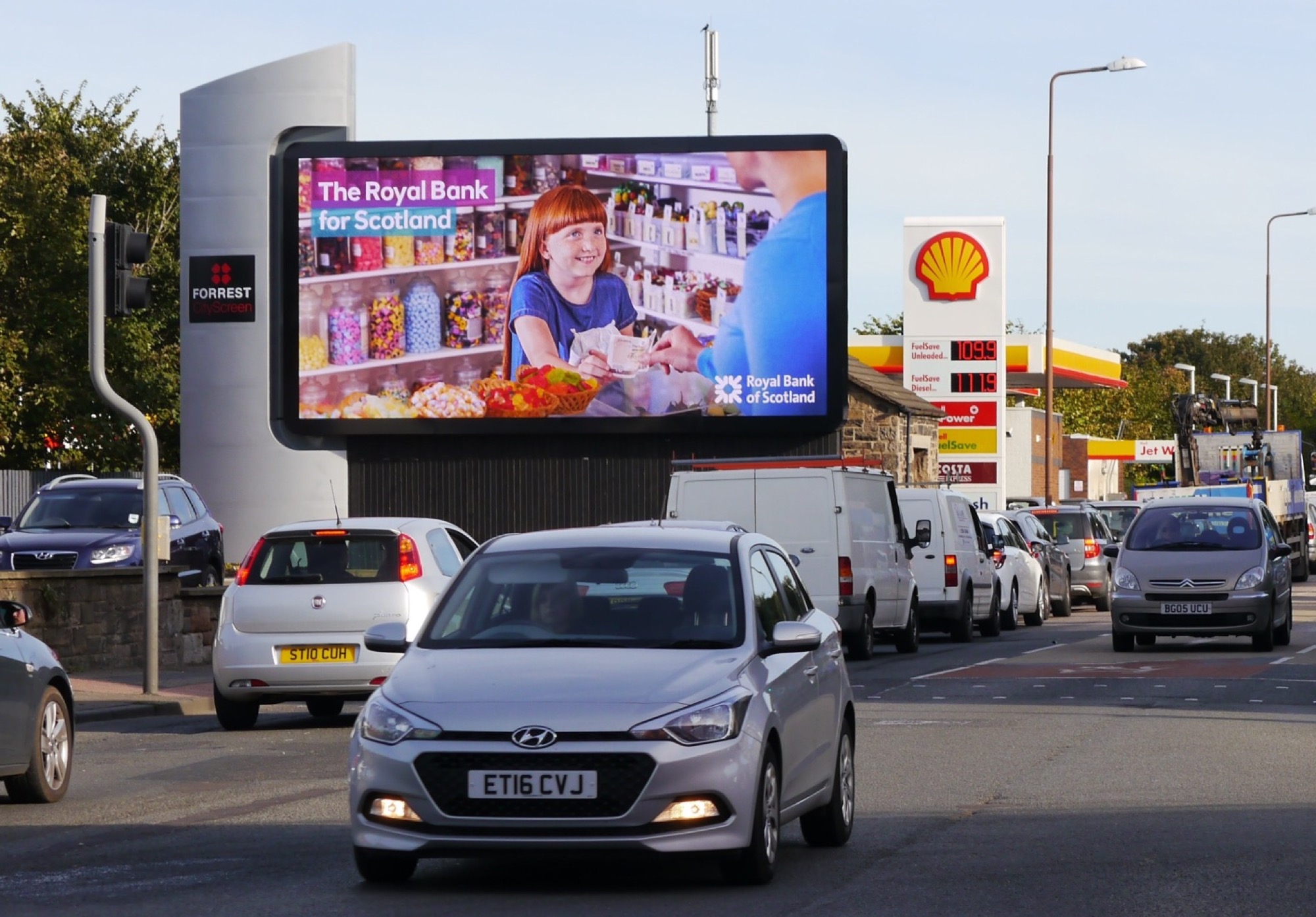 Royal Bank of Scotland digital signage