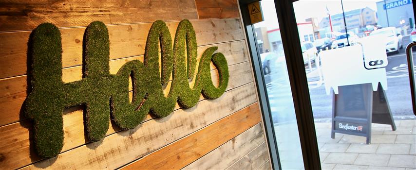 Beefeater Restaurant - Natural wall signage