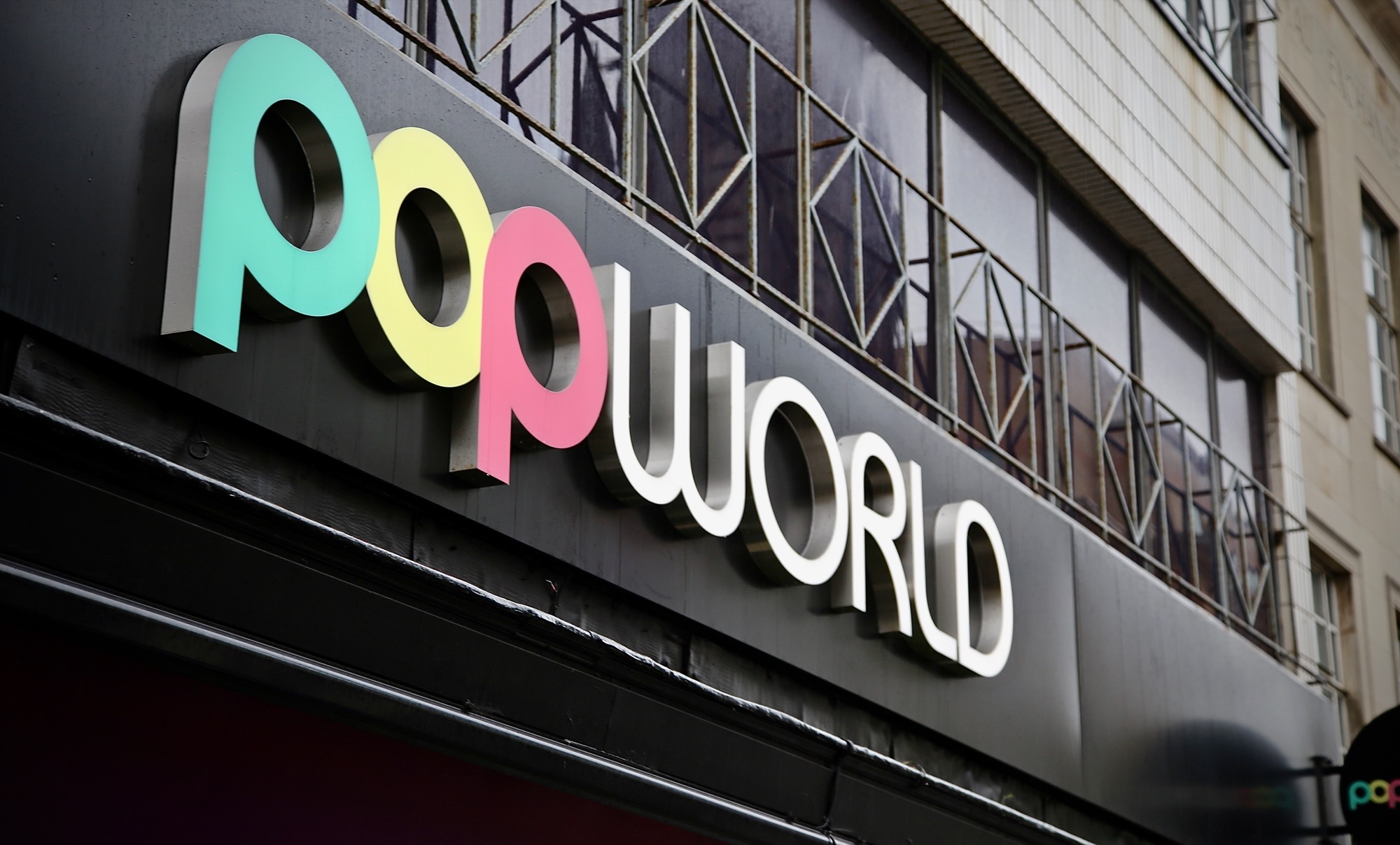 Popworld signage