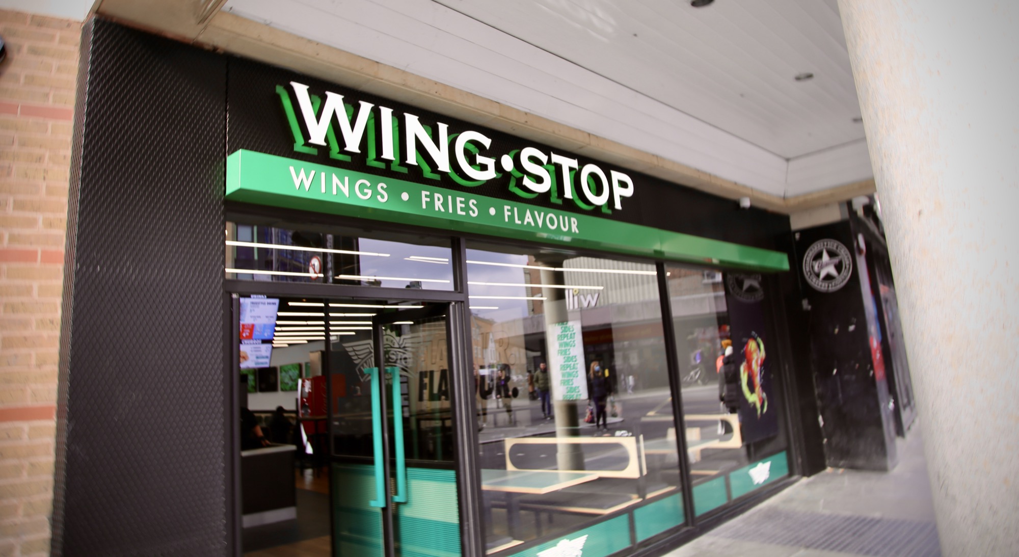 Wingstop backlit signage