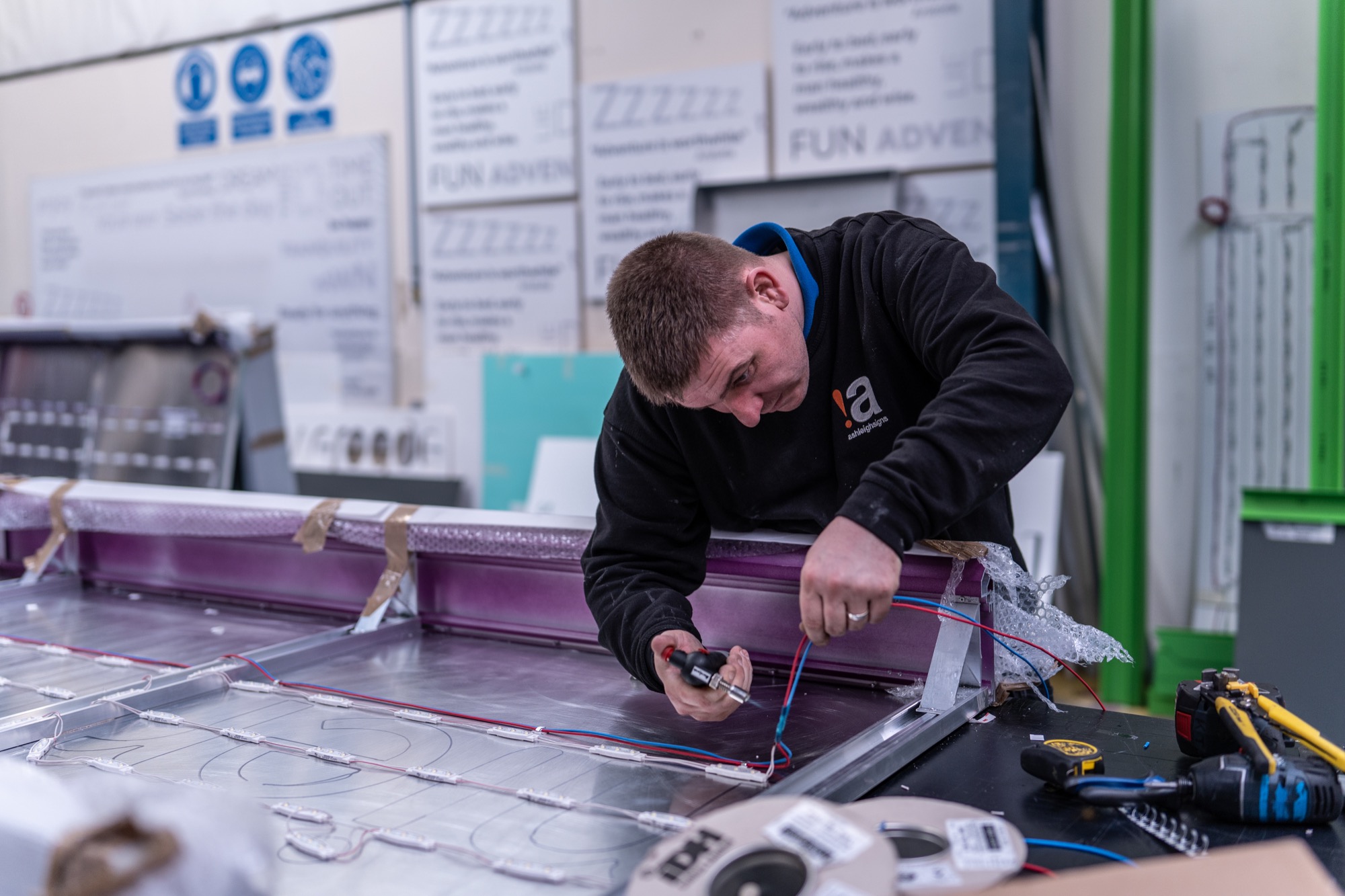 Electrical sign maintenance