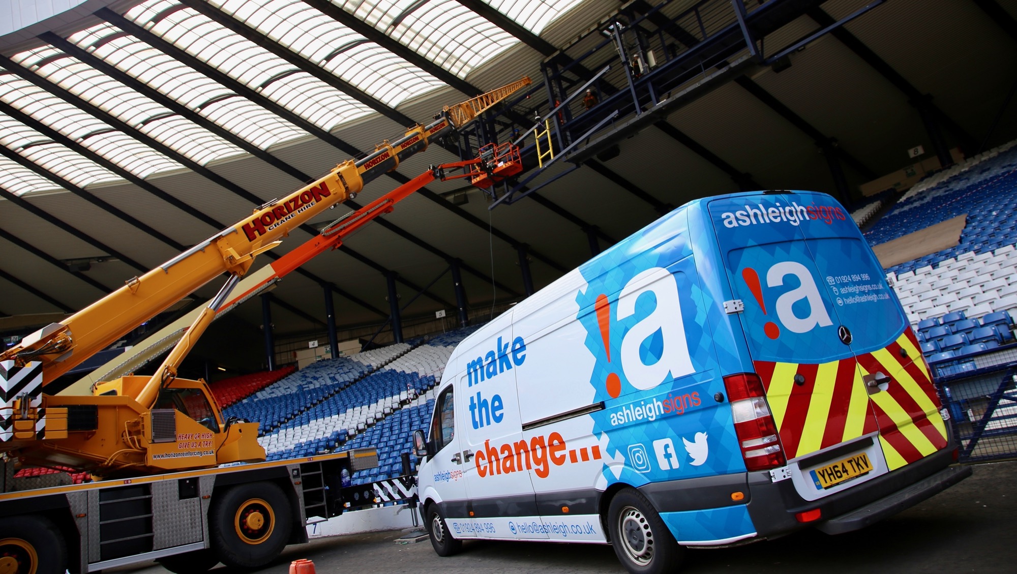 Applying Stadium Signage