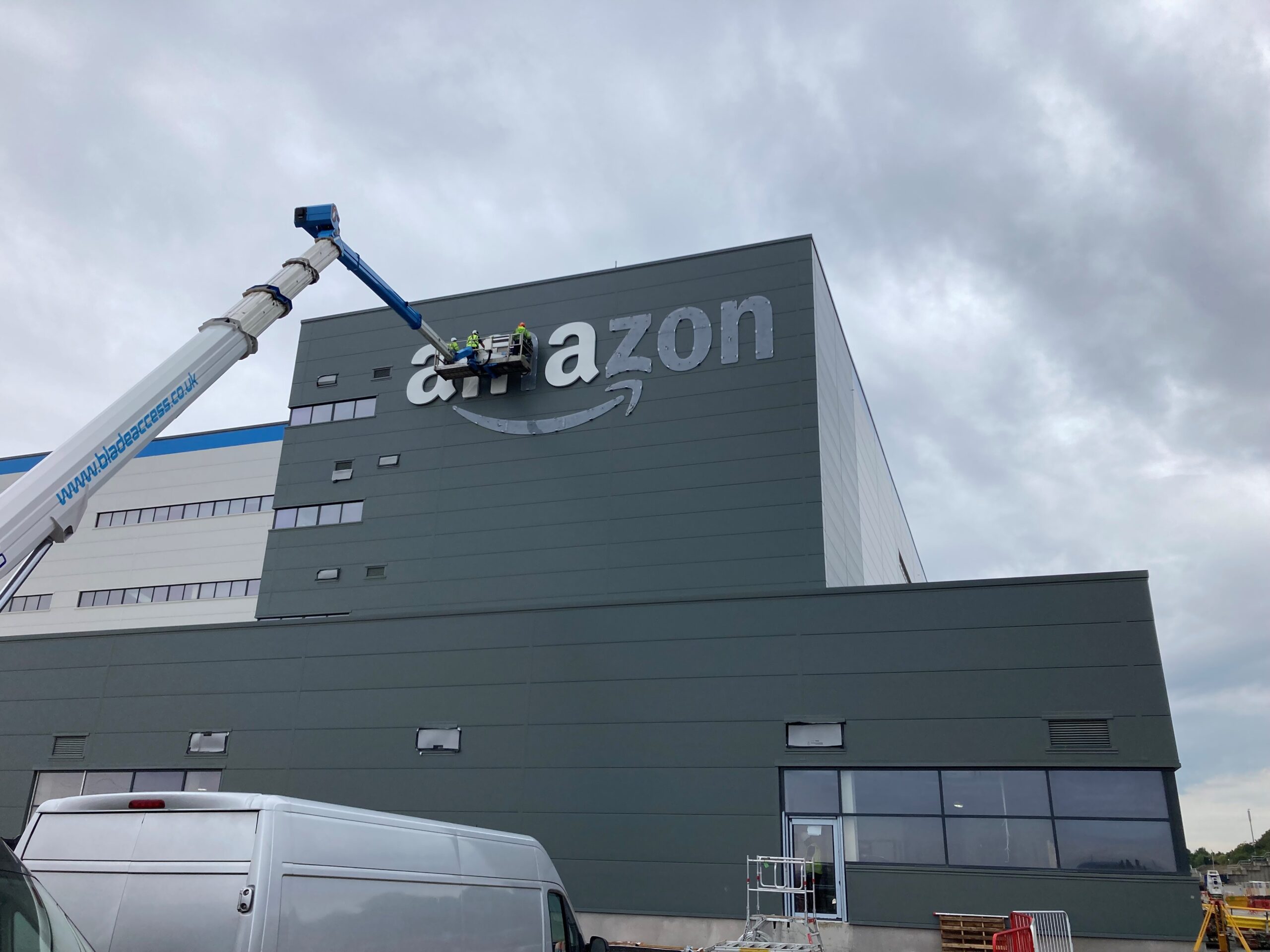 Amazon Building Signage Installation