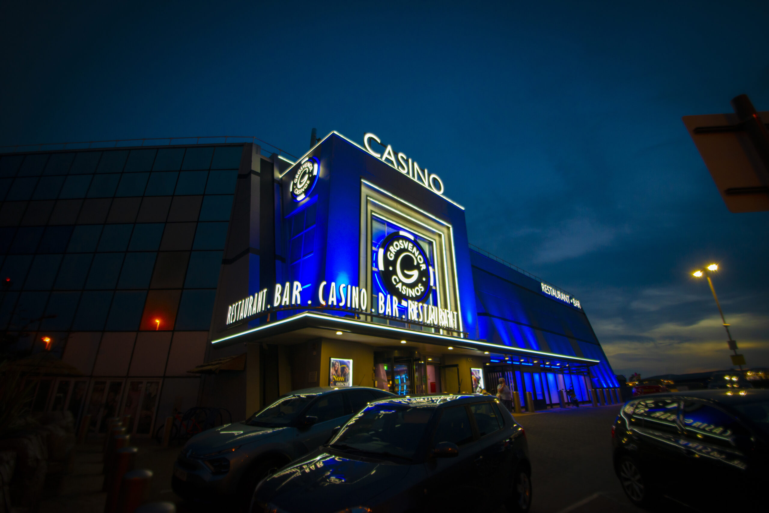 Grosvenor Casino and Restaurant - Illuminated Sign